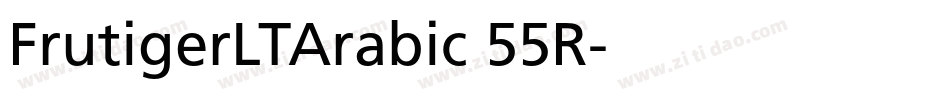 FrutigerLTArabic 55R字体转换